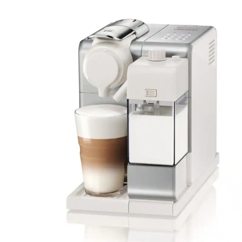 Nespresso Lattissima Touch, Espresso Machine Frosted Silver EUC Milk On Board